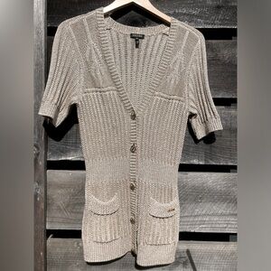 Escada | V-Neck Sweater | Size 36 | Color: Beige/Tan